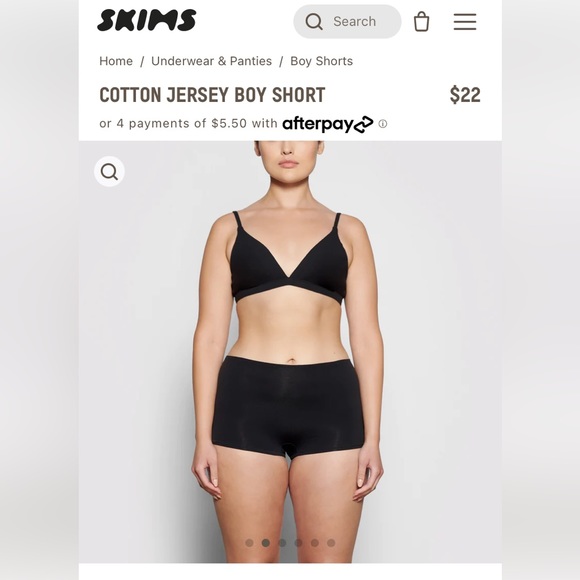 SKIMS Intimates & Sleepwear Skims Cotton Jersey Boy Short Kim